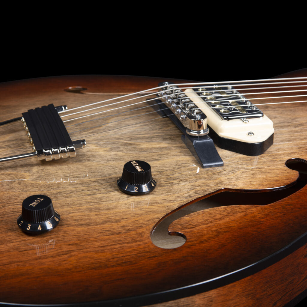 Godin 5th Ave TL Vintage Burst HG Gold Foil