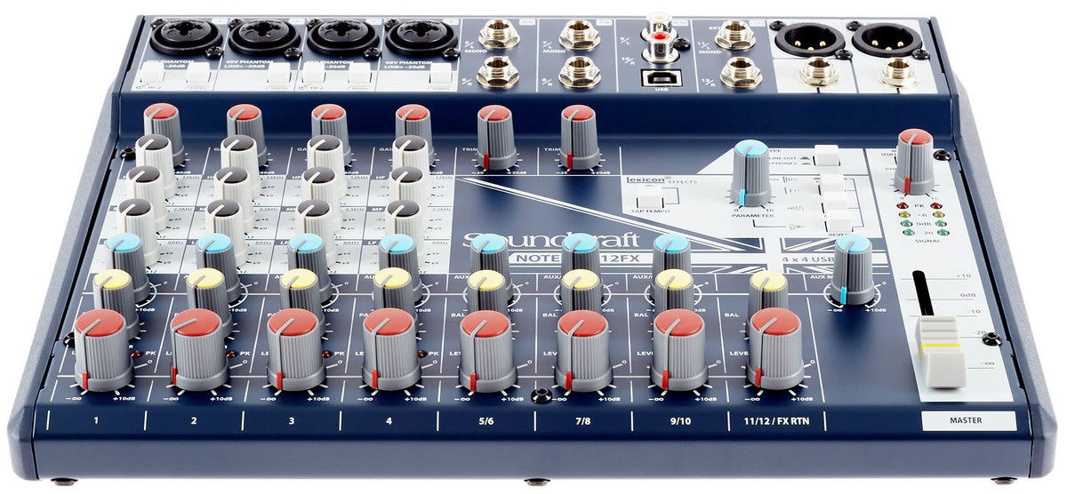 Soundcraft Notepad-12FX Small-Format Analog Mixer with USB I/O and Lexicon Effects