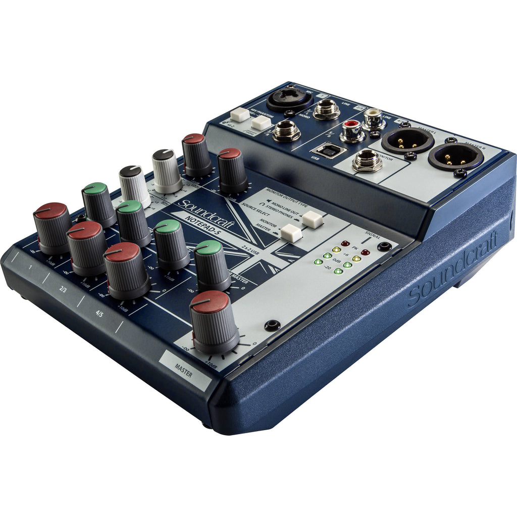 Soundcraft Notepad-5 5-Channel Small-Format Analog Mixer