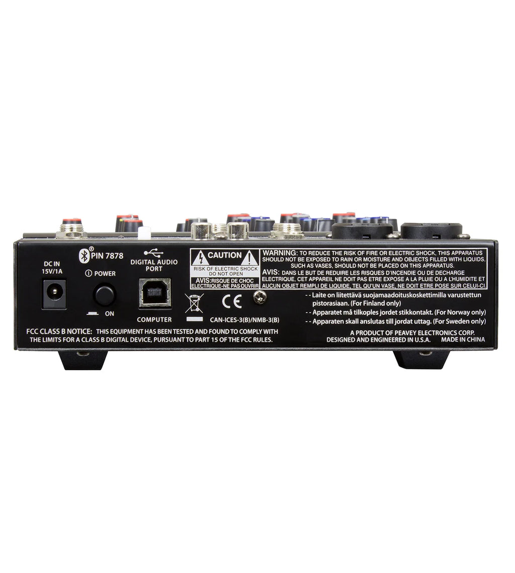 Peavey PV® 6 BT 6 Channel Compact Mixer With Bluetooth