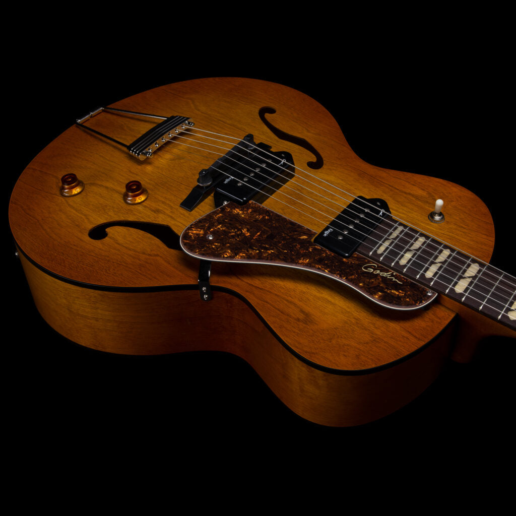 Godin 5th Avenue Jumbo P90 Harvest Gold