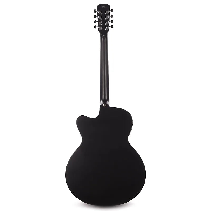 Alvarez ABT60CE-8BK, 8-string Baritone Guitar with Cutaway and Pickup - Gloss Black - Artist Series