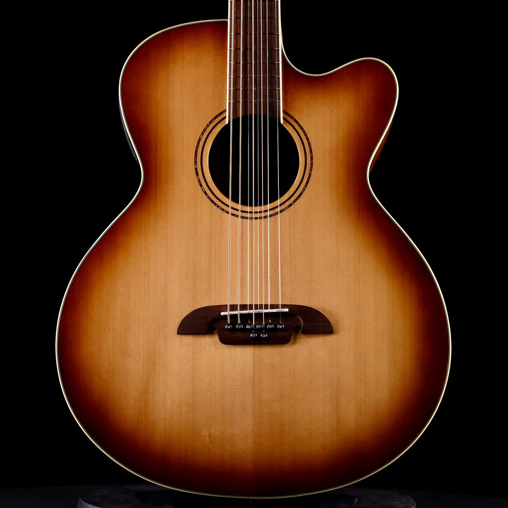 Alvarez ABT60CE-8SHB 8-String, Baritone Guitar with Cutaway and Pickup - Shadowburst - Artist Series