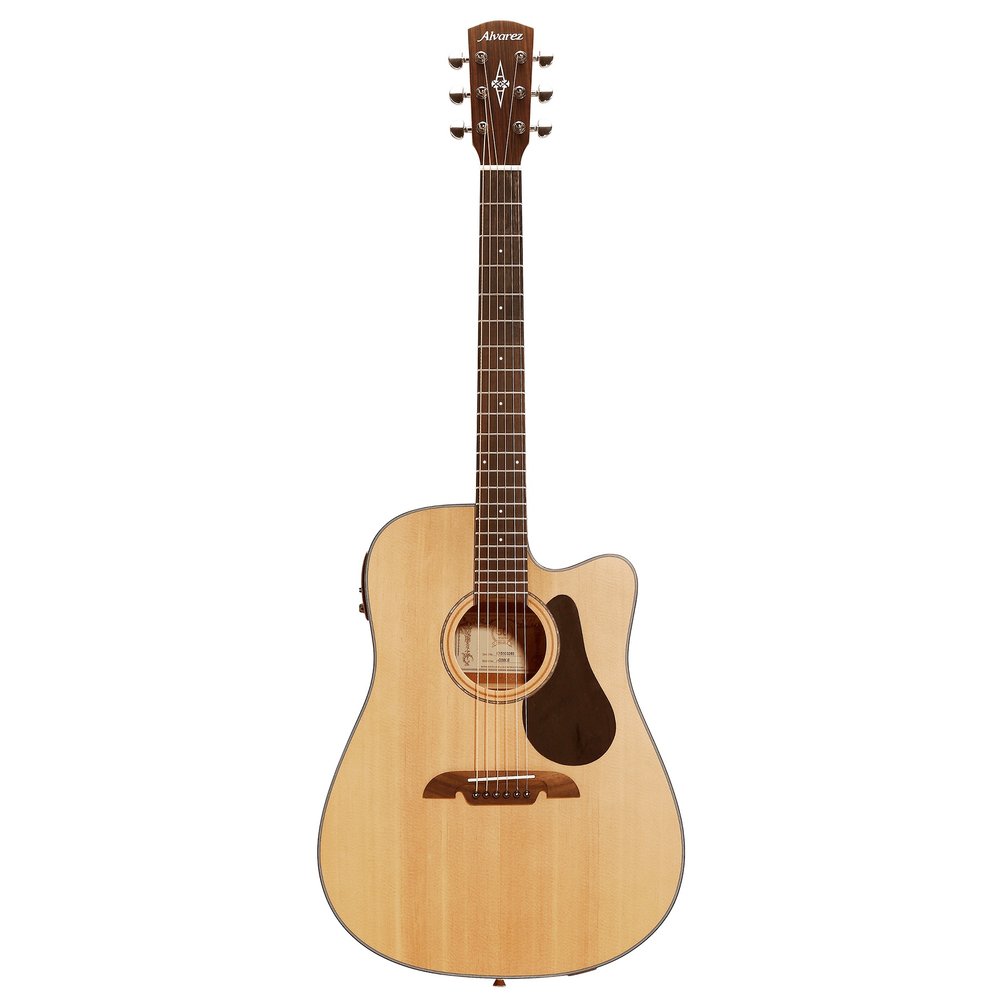 Alvarez AD30CE Dreadnaught guitar with cutaway -Natural Satin