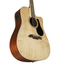 Alvarez AD60CE Dreadnaught Guitar with Cutaway and Pickup Natural-Gloss - Artist Series