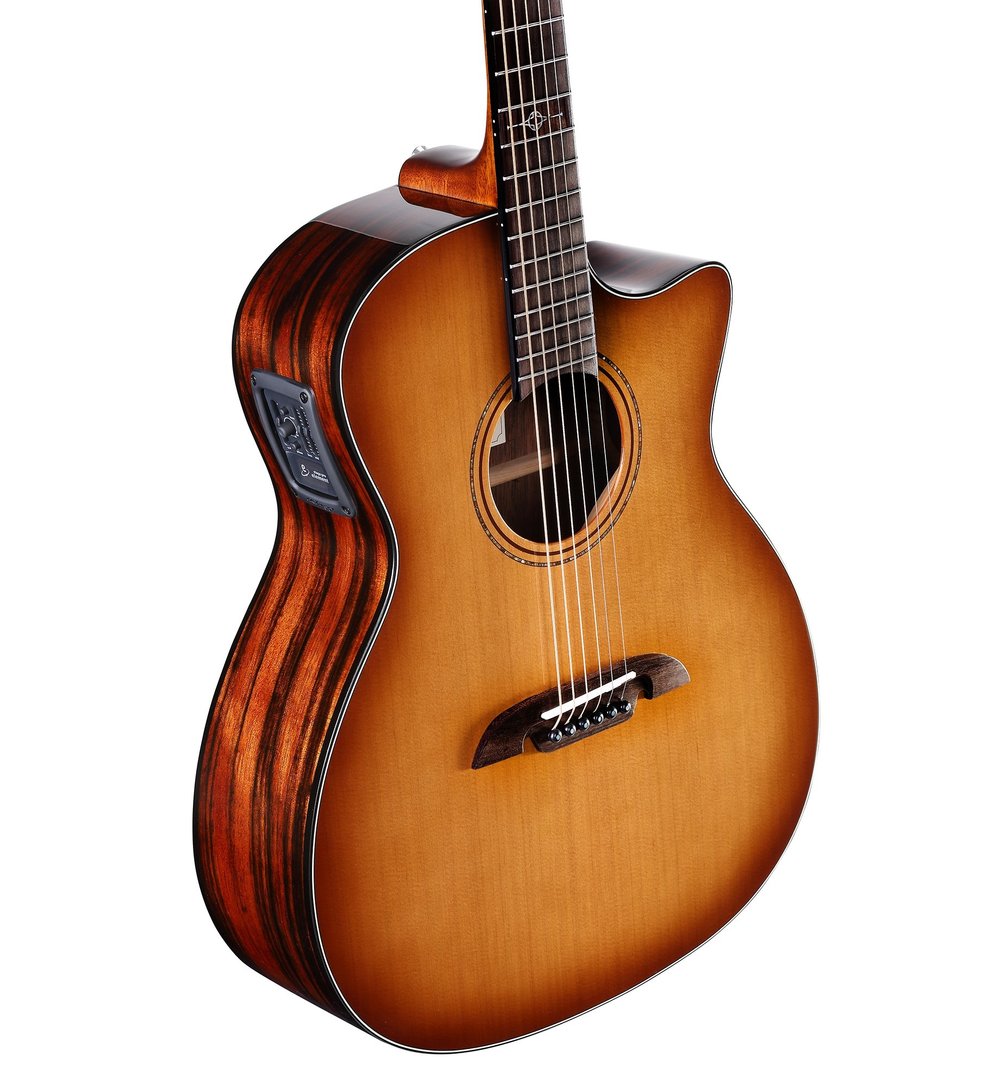 Alvarez AGE95CESHB, Grand Auditorium Guitar with Cutaway and Pickup - Shadowburst - Artist Elite