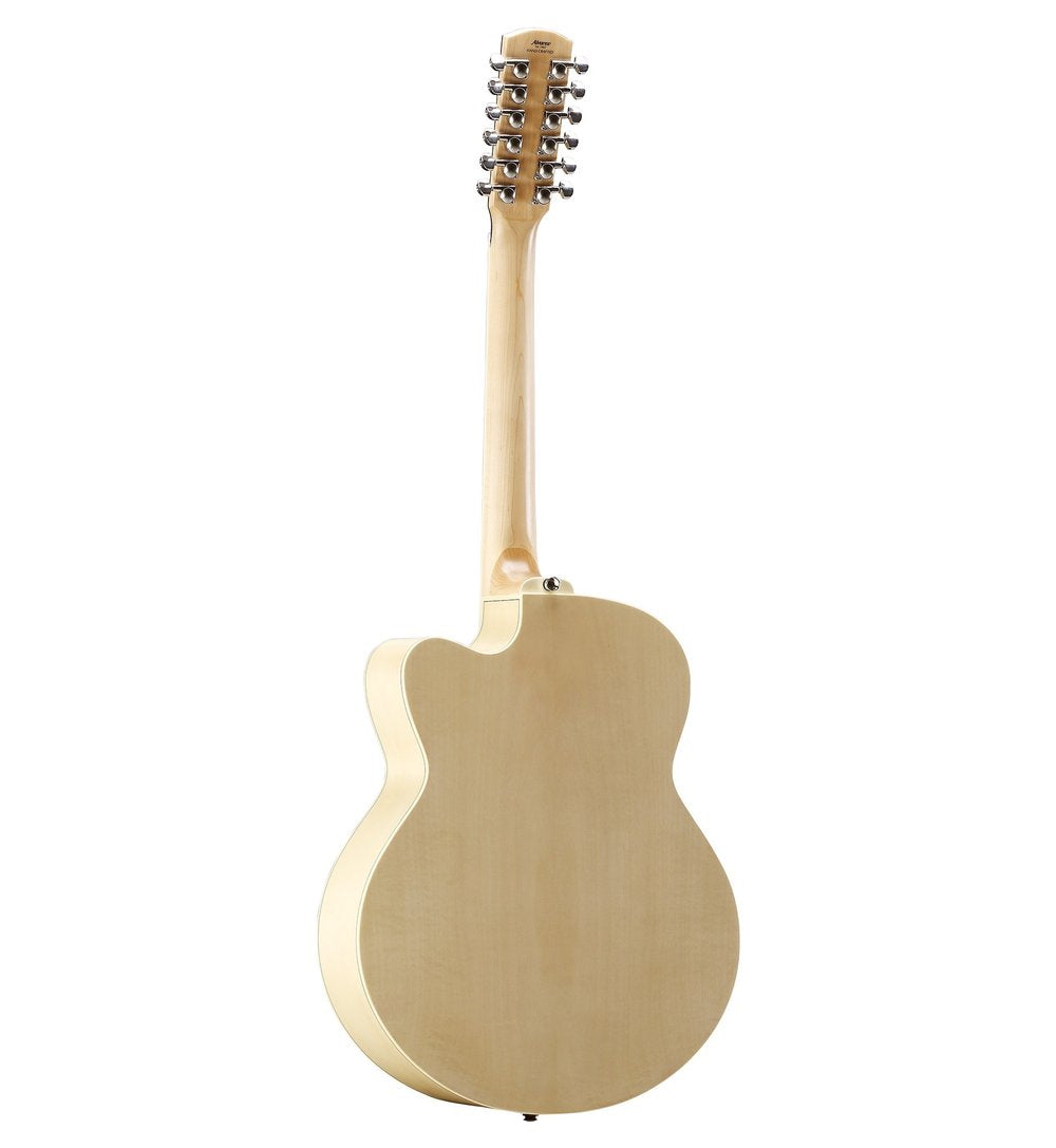 Alvarez AJ80CE-12, 12-string, Jumbo Guitar with Cutaway and Pickup - Natural Gloss - Artist Series