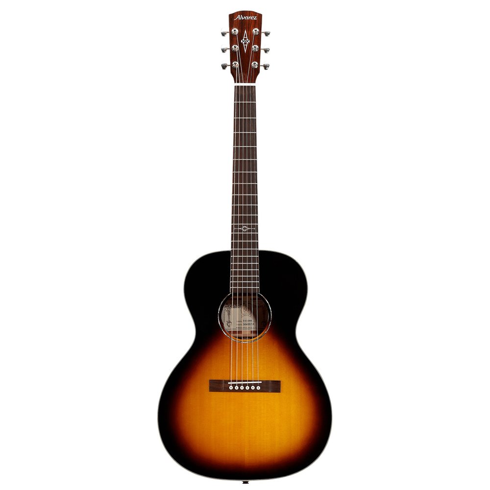 Alvarez Delta00/TSB, 14-fret Parlor Guitar - Tobacco Sunburst Gloss - Artist Blues