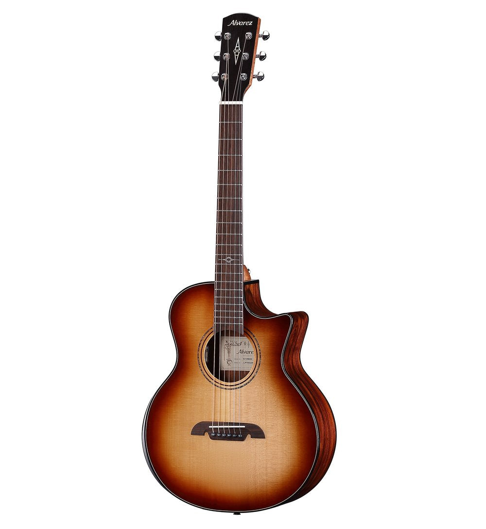 Alvarez Little Jumbo Guitar (LJP70CEARSHB) Cutaway, Pickup, Armrest and Gig Bag