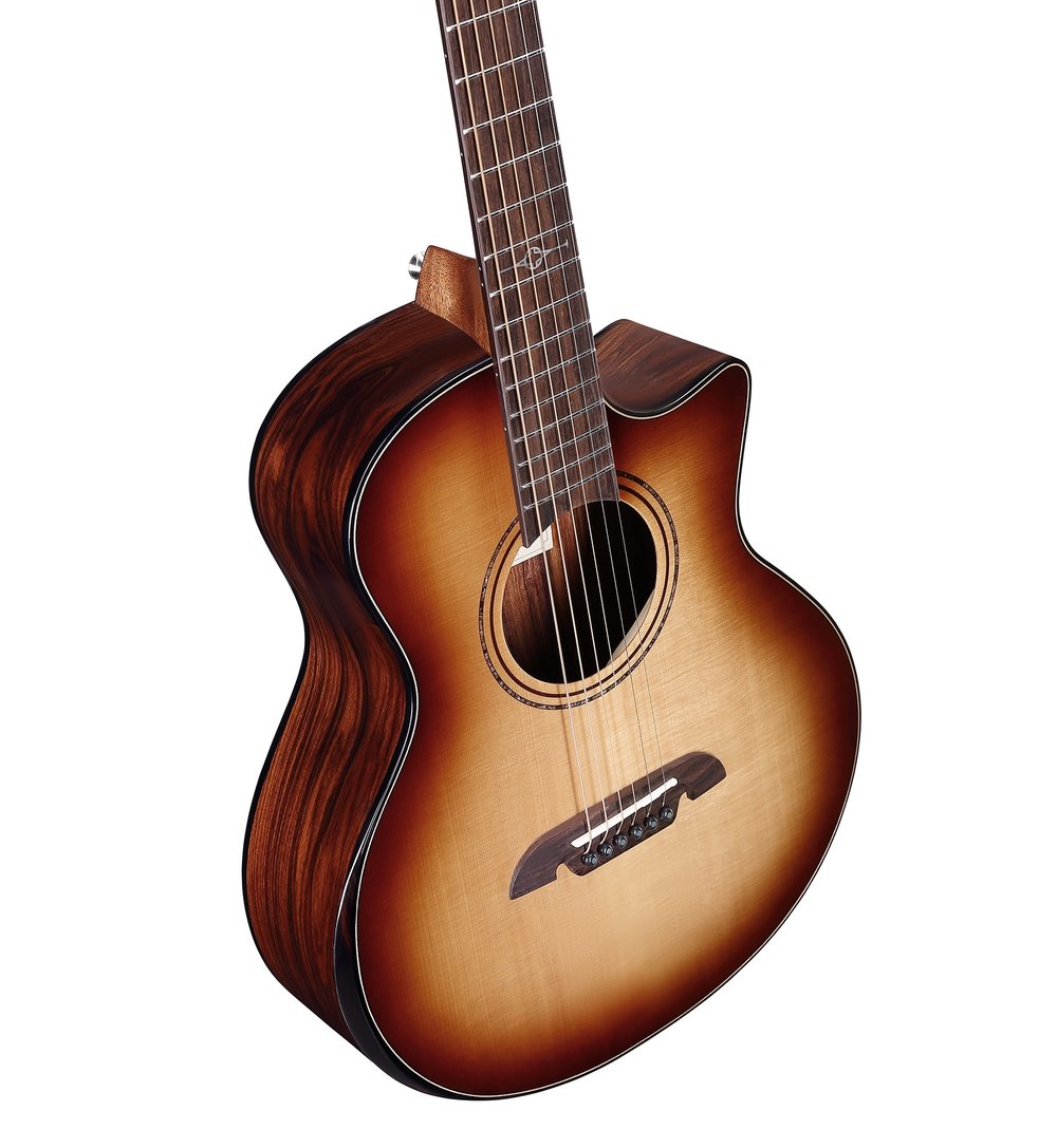 Alvarez Little Jumbo Guitar (LJP70CEARSHB) Cutaway, Pickup, Armrest and Gig Bag