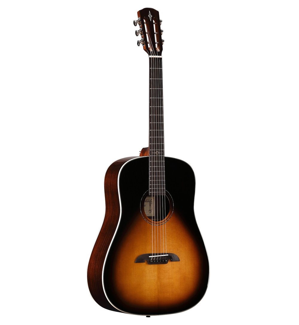 Alvarez MDR70ESB Round Shoulder Dreadnaught Guitar with Pickup and AFC30 FlexiCase - Sunburst Gloss - Masterworks