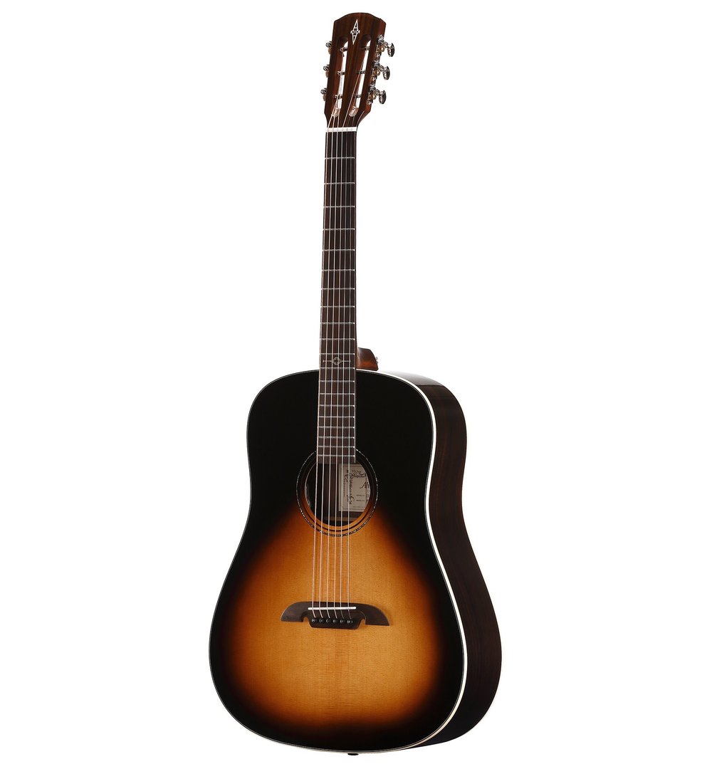 Alvarez MDR70ESB Round Shoulder Dreadnaught Guitar with Pickup and AFC30 FlexiCase - Sunburst Gloss - Masterworks