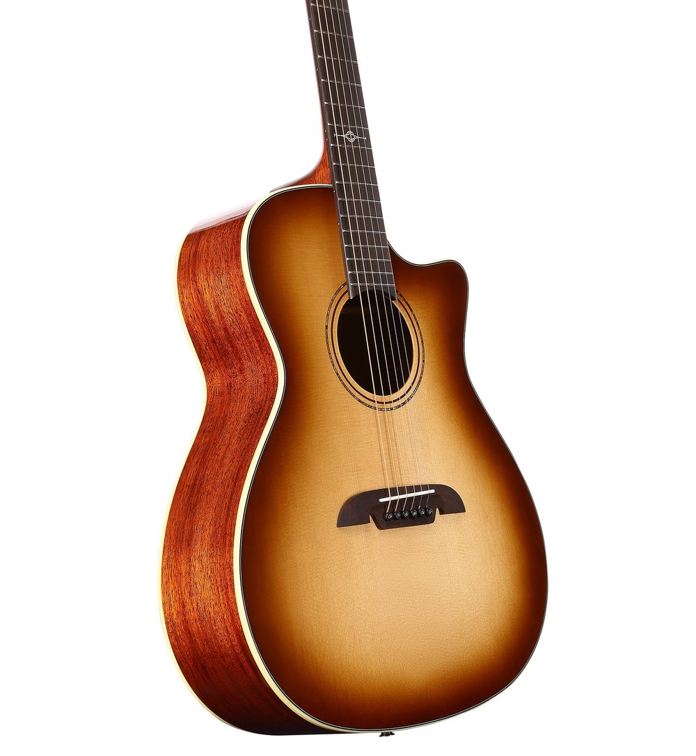 Alvarez MG60CESHB, Grand Auditorium Guitar with Cutaway, Pickup and AFC30 FlexiCase - Shadowburst - Masterworks