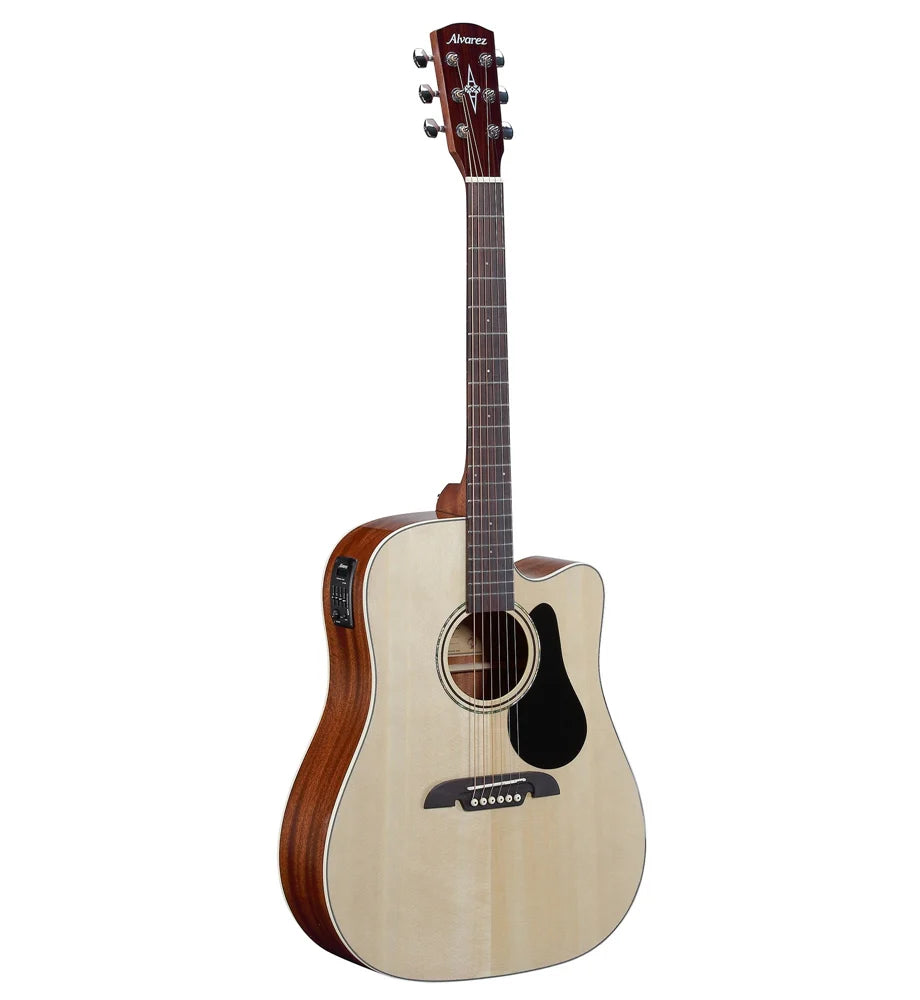 Alvarez RD26CE, Dreadnaught Guitar with Cutaway, Pickup and Gig Bag - Natural Gloss - Regent Series