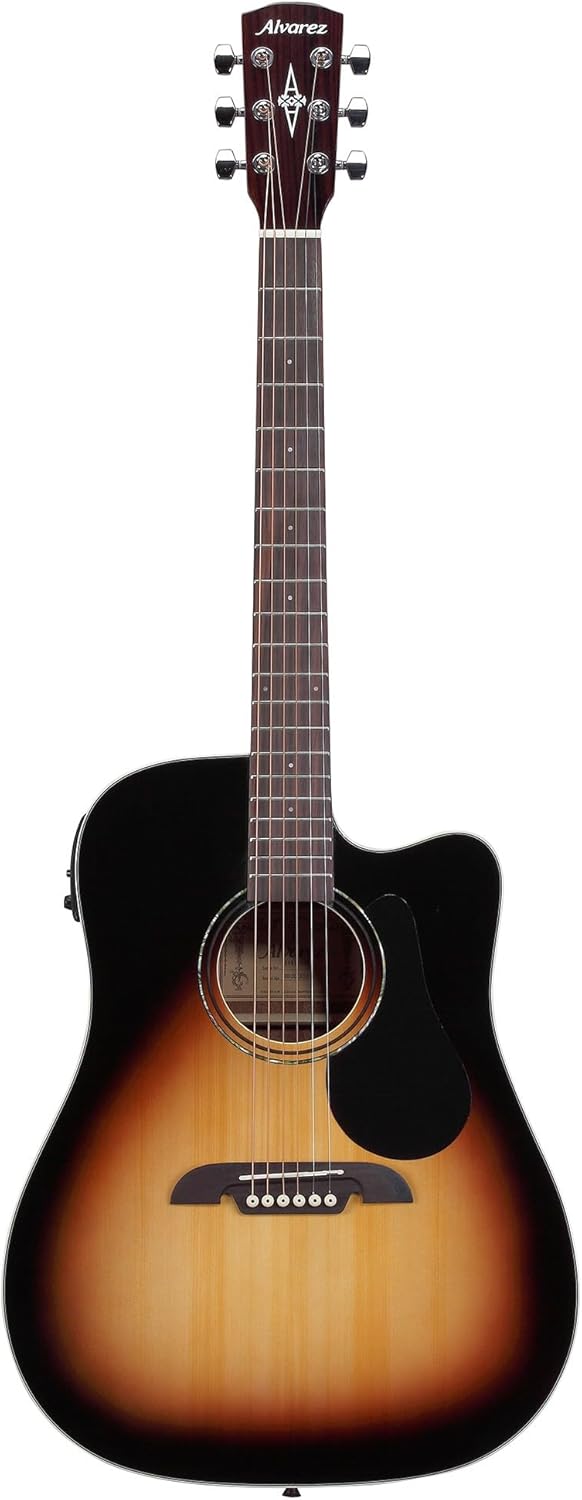 Alvarez RD26CESB, Dreadnaught Guitar with Cutaway, Pickup and Gig Bag - Shadowburst - Regent Series