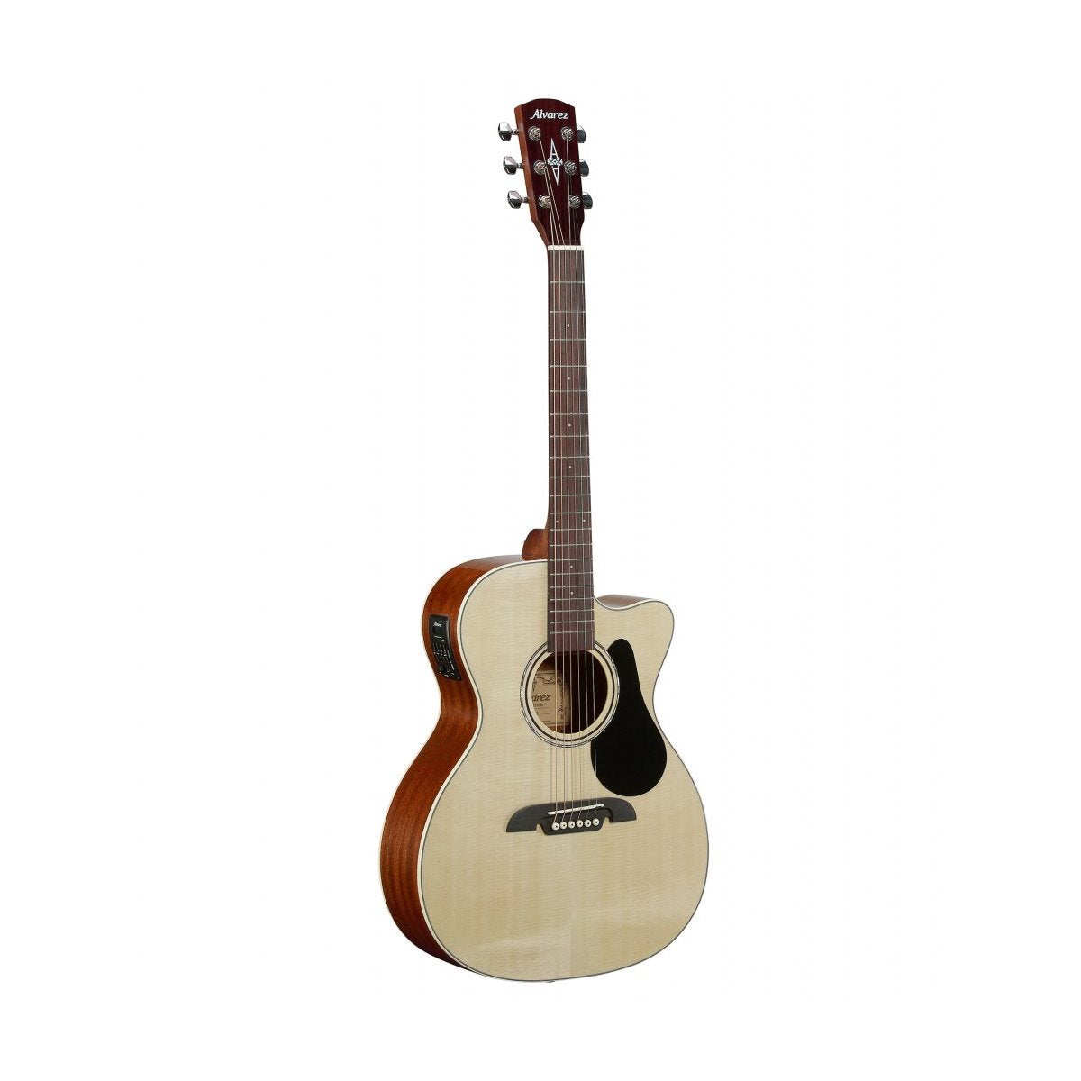 Alvarez RF26CE, Folk/OM Acoustic Guitar with Cutaway, Pickup and Gig Bag - Natural Gloss - Regent Series