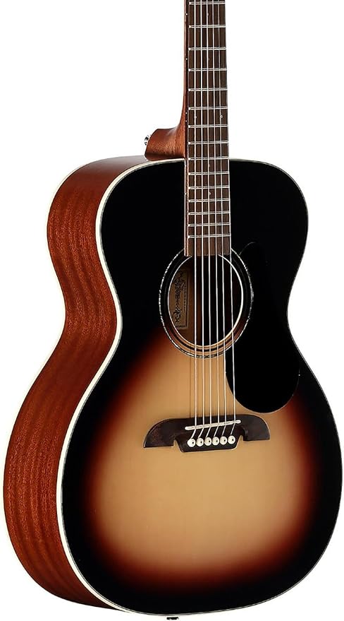 Alvarez RF26SSB-AGP, Folk/OM Guitar Starter Kit (Includes Gig Bag, Tuner, Cloth, Strap and Picks) - Sunburst - Regent Series