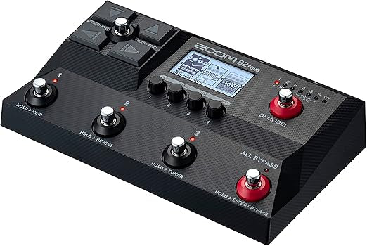 Zoom B2 FOUR Multi-Effects and Amp Emulator for Bass