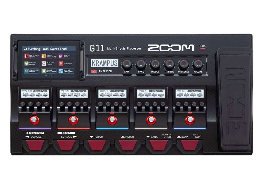 Zoom G11 Guitar Multi-Effects Processor with Expression Pedal