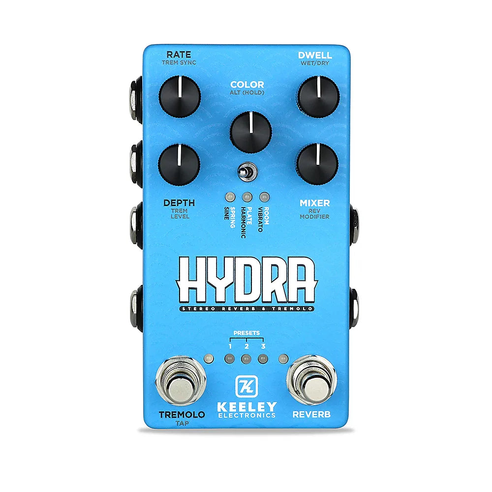 Keeley HYDRA Stereo Reverb & Tremolo Pedal
