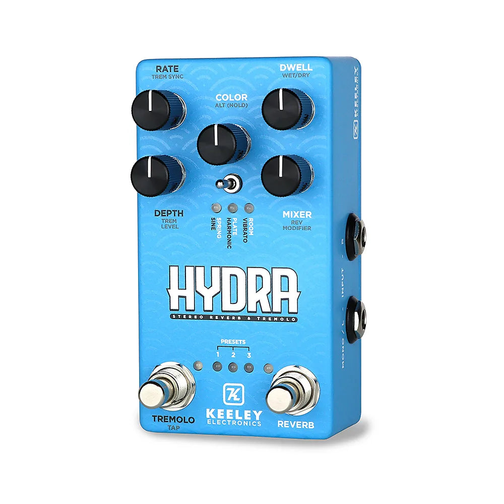 Keeley HYDRA Stereo Reverb & Tremolo Pedal