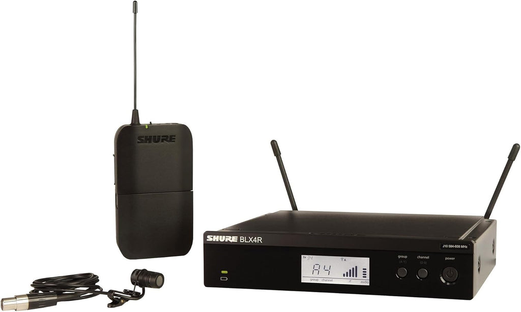Shure BLX14R/W85 Wireless Rack-mount Presenter System with WL185 Lavalier Microphone