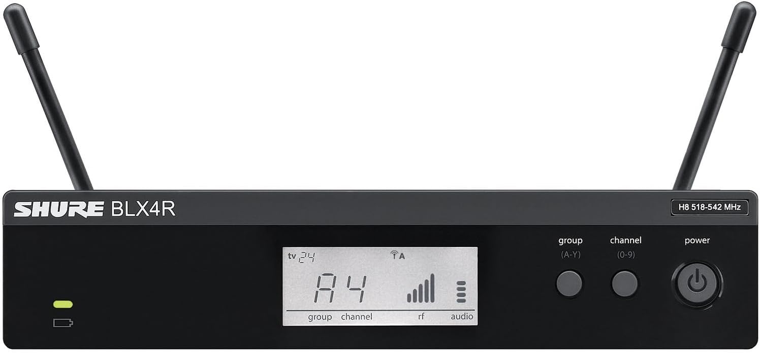 Shure BLX14R/W93 Wireless Rack-mount Presenter System with WL93 Miniature Lavalier Microphone
