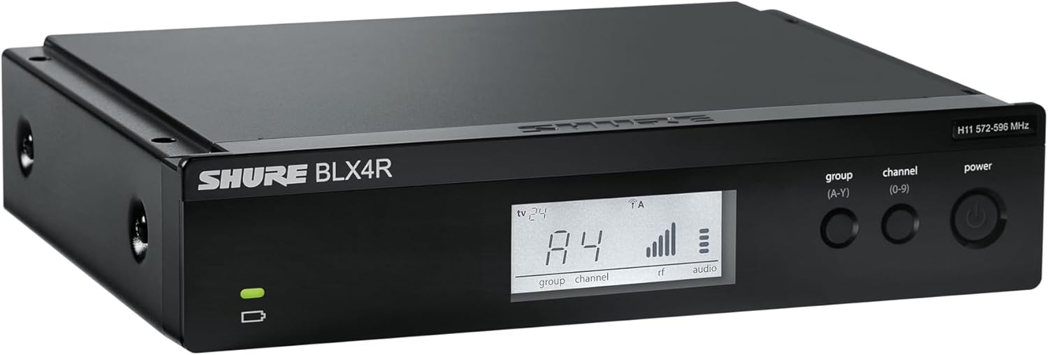 Shure BLX14R/W93 Wireless Rack-mount Presenter System with WL93 Miniature Lavalier Microphone