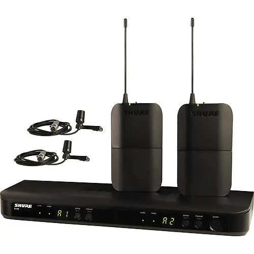 Shure BLX188/CVL Wireless Dual Presenter System with two CVL Lavalier Microphones