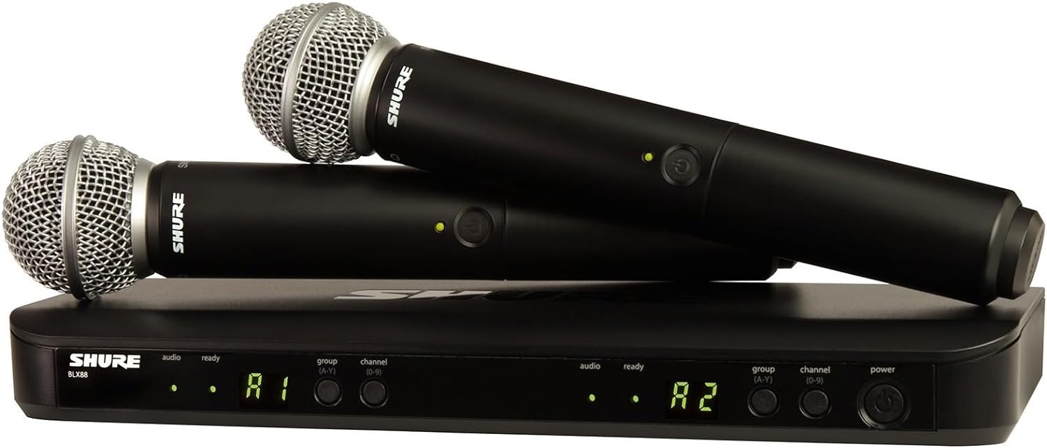 Shure BLX288/SM58 Wireless Dual Vocal System with two SM58