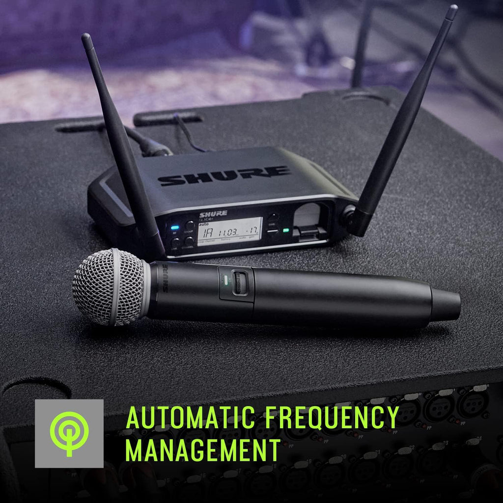 Shure GLXD24+/SM58 Digital Wireless Handheld System with SM58® Vocal Microphone