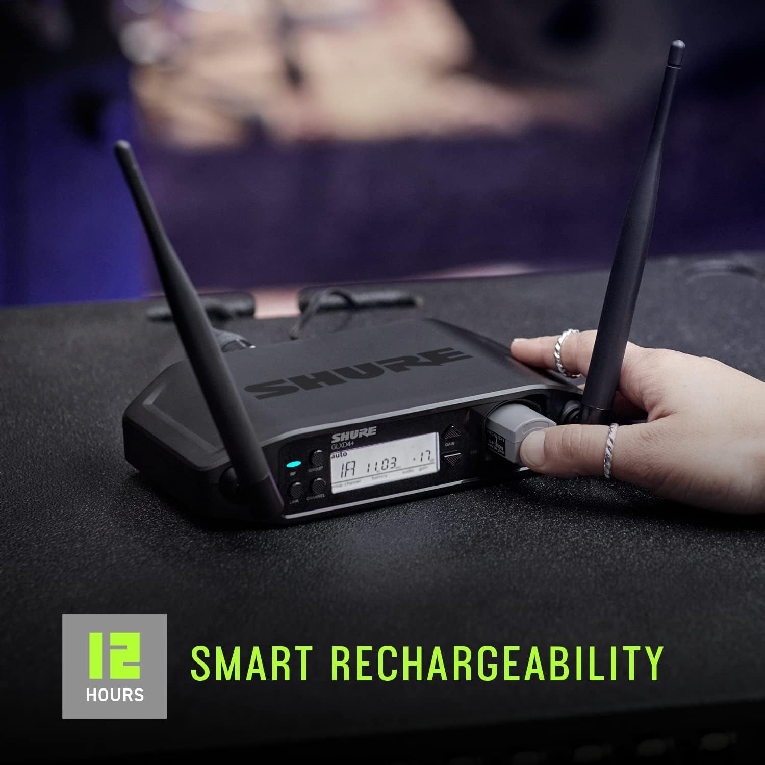 Shure GLXD24+/SM58 Digital Wireless Handheld System with SM58® Vocal Microphone