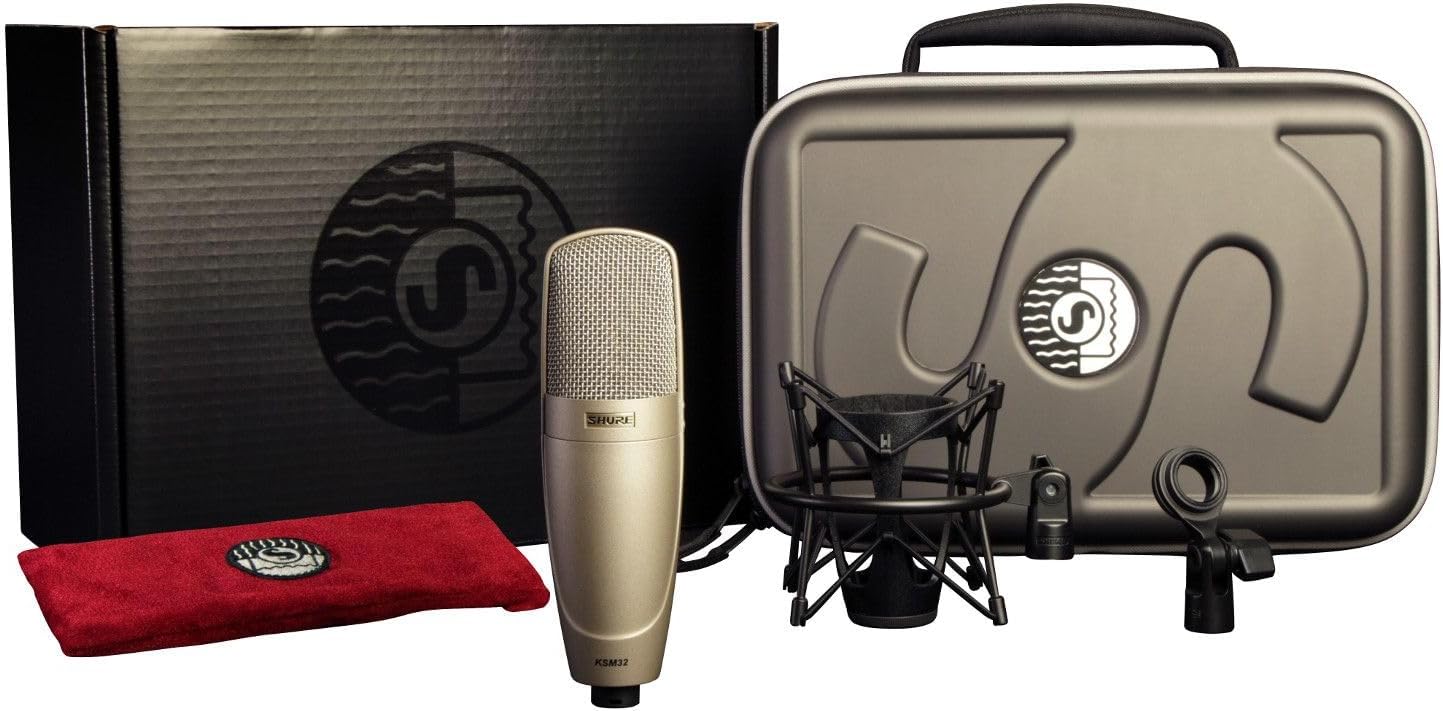 Shure KSM32 Cardioid Condenser Microphone (Charcoal or Champagne)