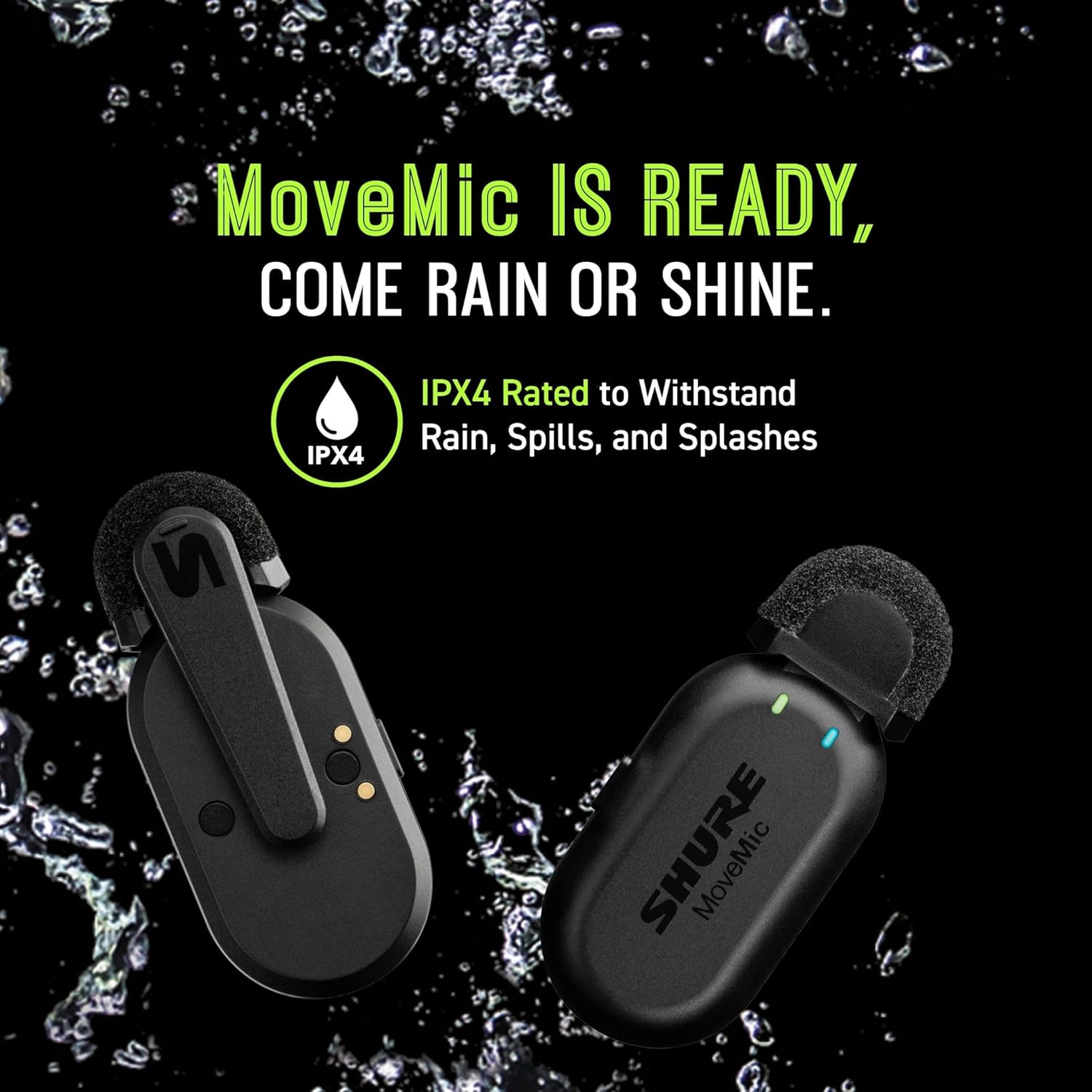 Shure MoveMic One Single-Channel Wireless Lavalier Microphone