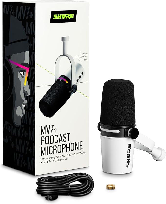 Shure MV7+ Podcast Microphone