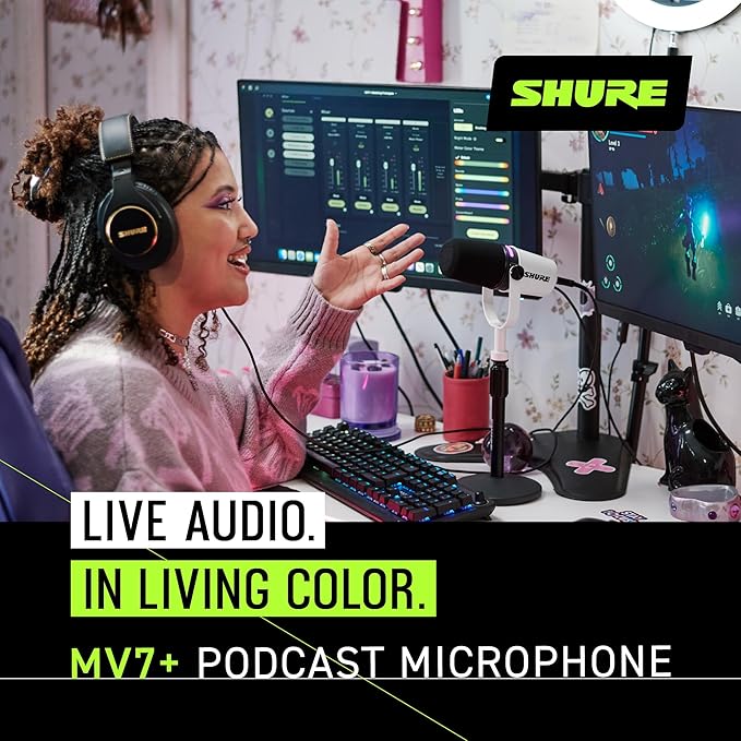 Shure MV7+ Podcast Microphone