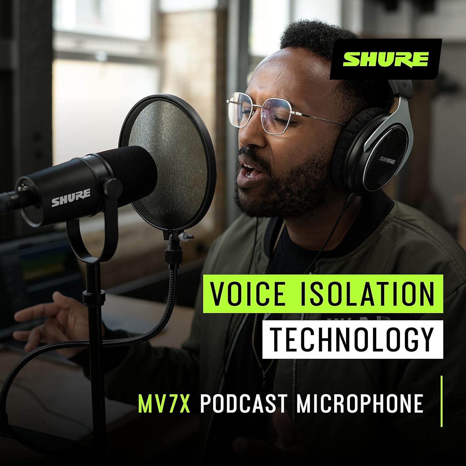 Shure MV7X XLR Podcast Microphone