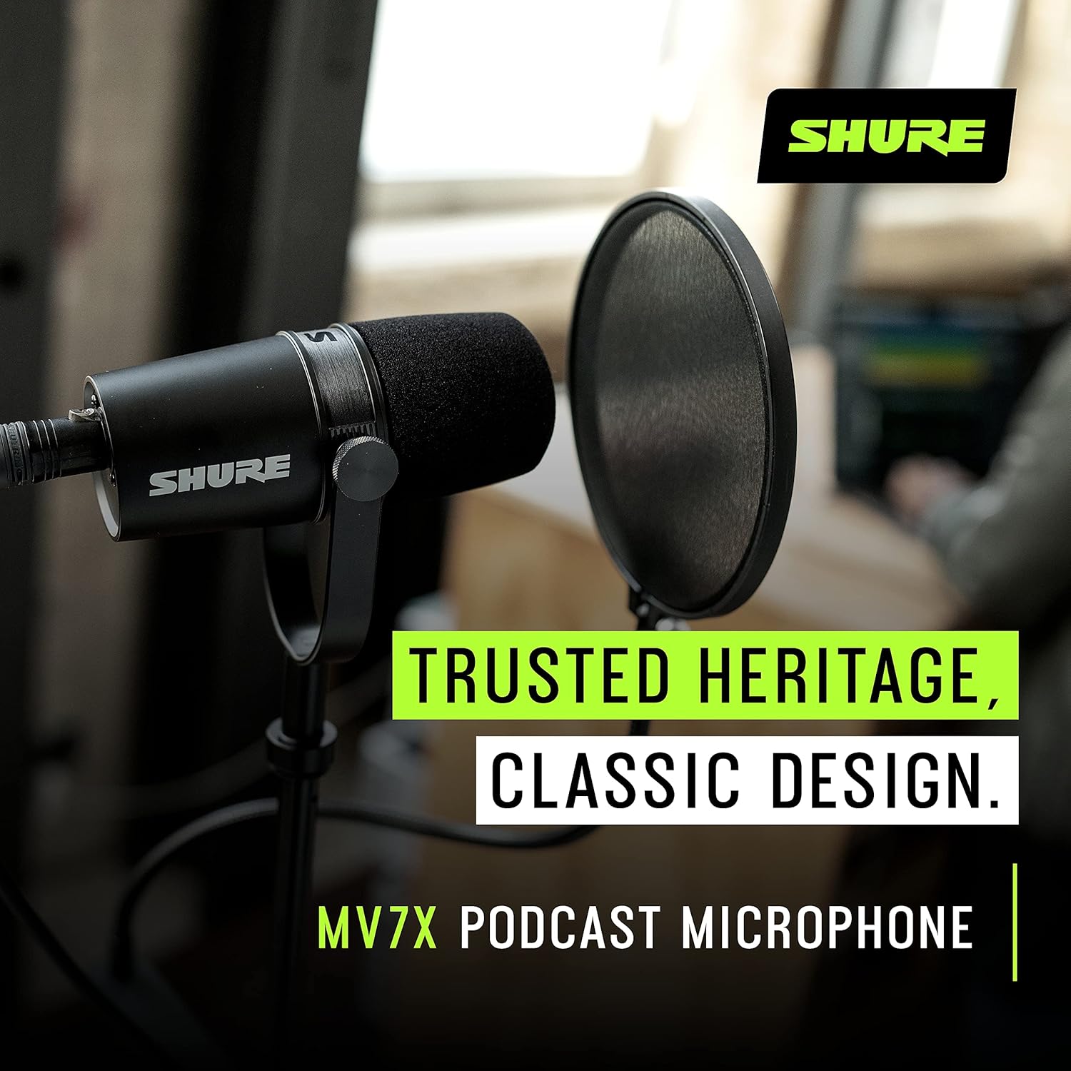 Shure MV7X XLR Podcast Microphone