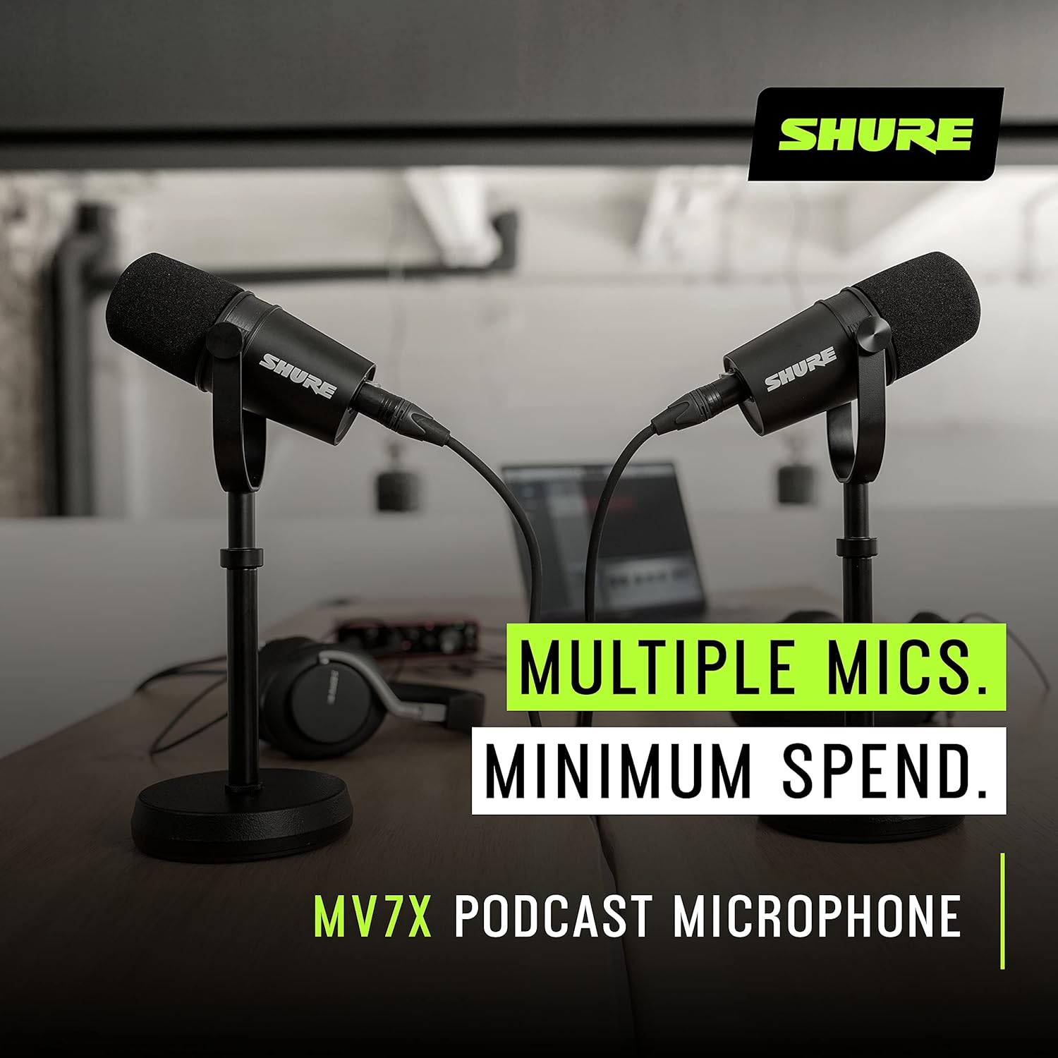 Shure MV7X XLR Podcast Microphone
