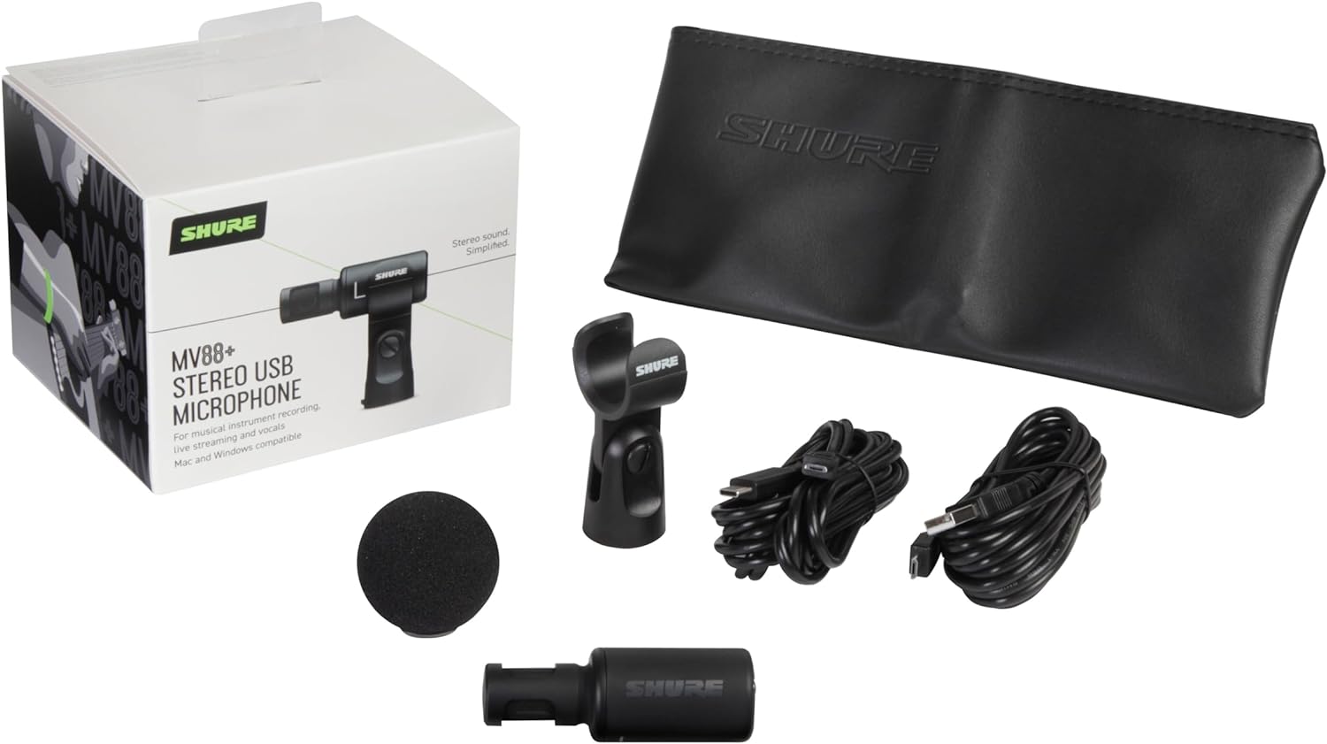 Shure MV88+ Stereo USB Microphone Stereo Condenser Microphone