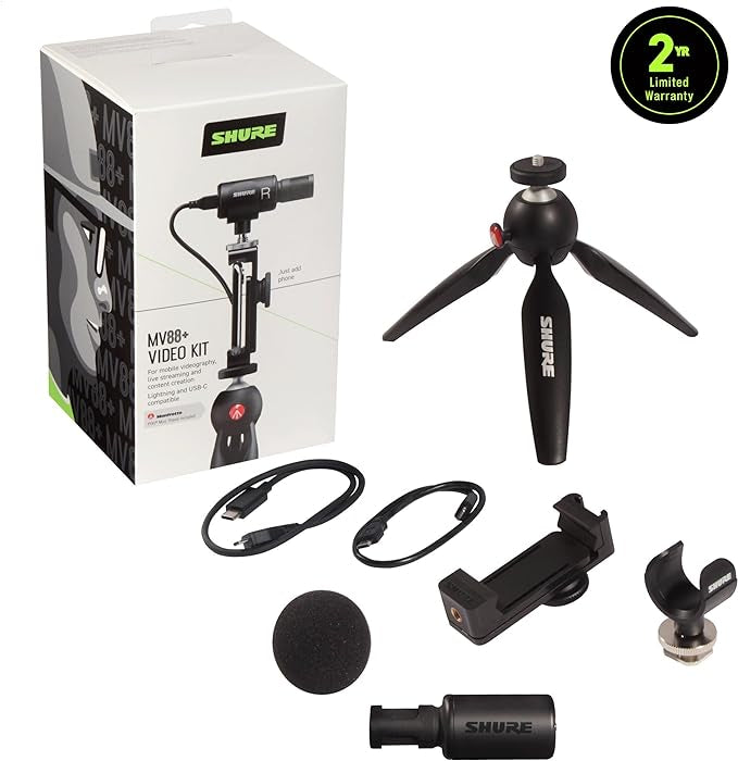 Shure MV88+ Video Kit Stereo Condenser Microphone