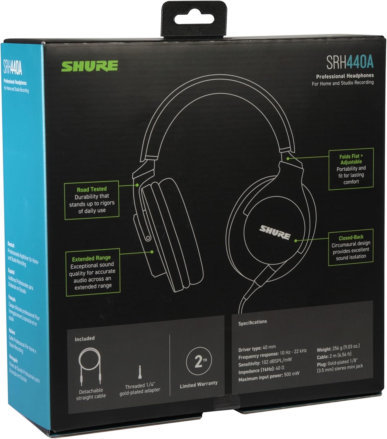 Shure SRH440A | Professional Studio Headphones