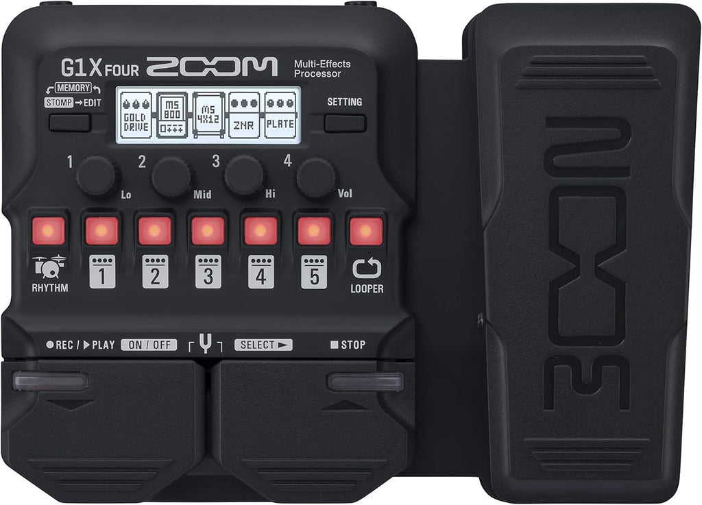 Zoom G1X FOUR Guitar Multi-Effects Processor w Expression Pedal