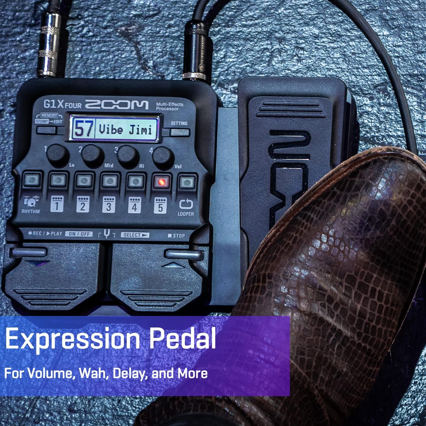 Zoom G1X FOUR Guitar Multi-Effects Processor w Expression Pedal