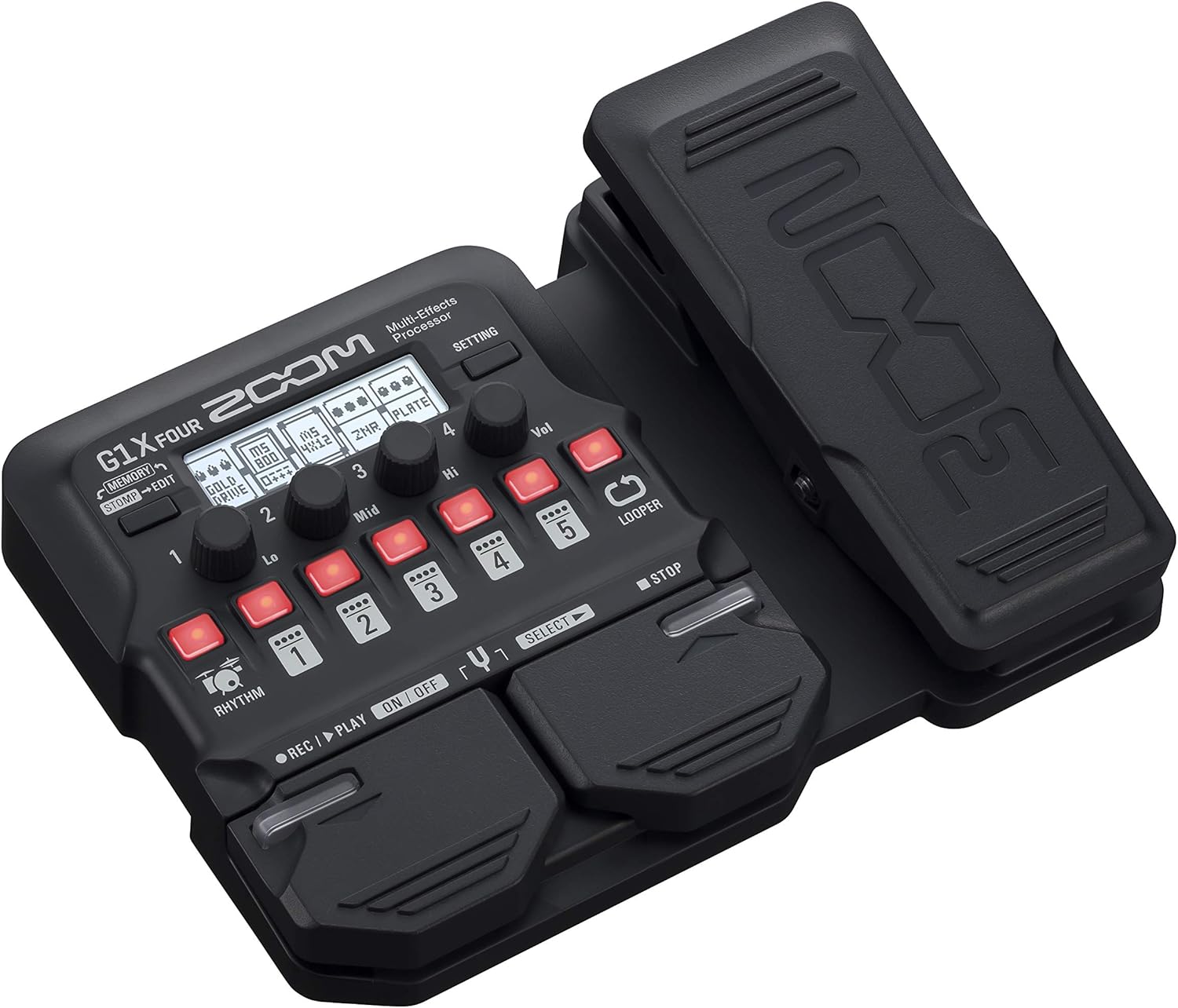 Zoom G1X FOUR Guitar Multi-Effects Processor w Expression Pedal