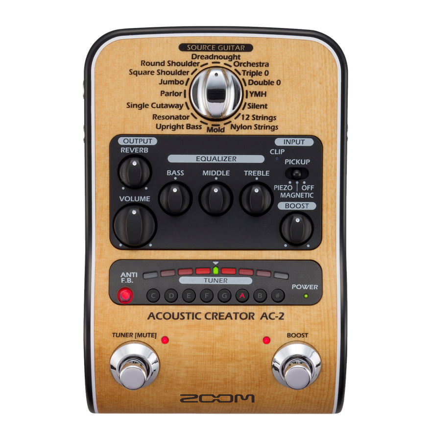 Zoom AC-2 Your Acoustic Sound—Amplified.