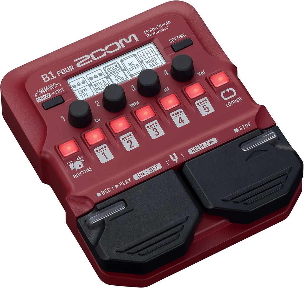 Zoom B1 FOUR Electric Bass Effects Processor