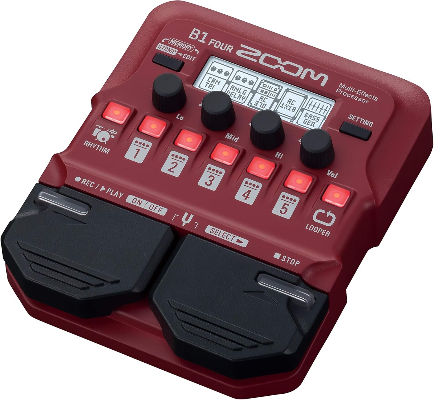 Zoom B1 FOUR Electric Bass Effects Processor