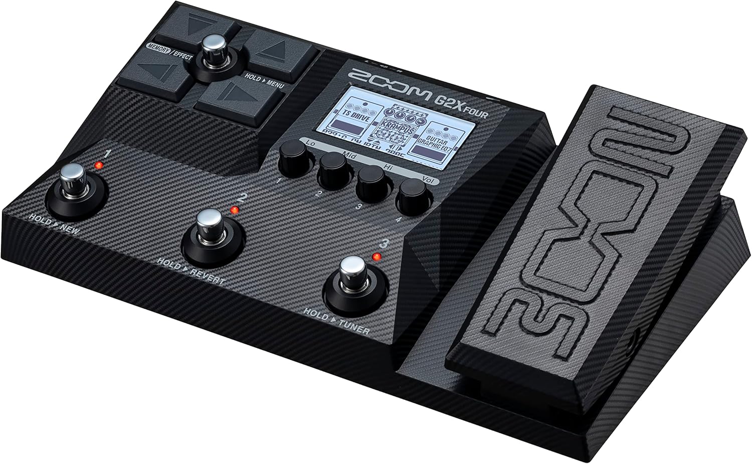 Zoom G2X Four Multi-Effects Processor with Expression pedal for guitars