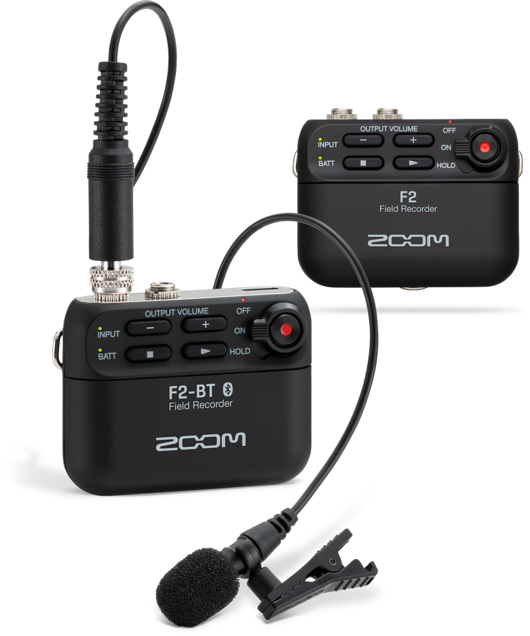 Zoom F2-BT Field Recorder w/ Lavalier Microphone & Bluetooth Control